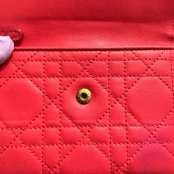 🔥 SOLD 💝Christian Dior Pink compact wallet, 
With card slots and money & ID
Soft - Picture 12 of 16